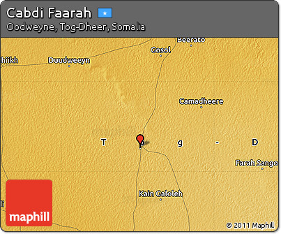 Physical Map of Cabdi Faarah