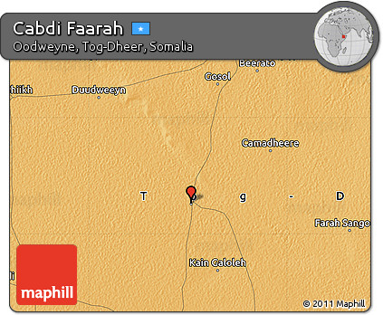 Political Map of Cabdi Faarah