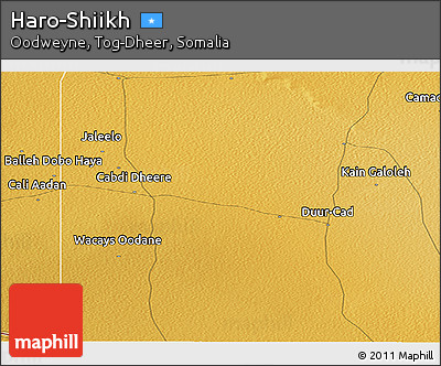 Physical Panoramic Map of Haro-Shiikh