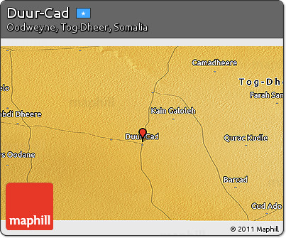 Physical Panoramic Map of Duur-Cad
