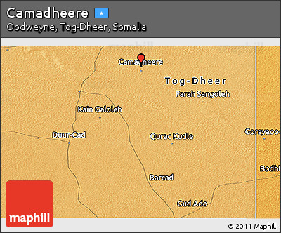 Political Panoramic Map of Camadheere