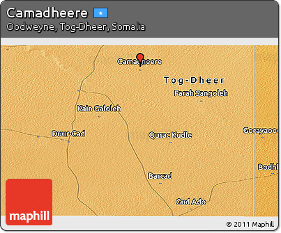 Political Panoramic Map of Camadheere