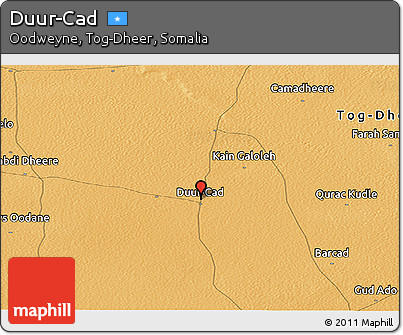 Political Panoramic Map of Duur-Cad