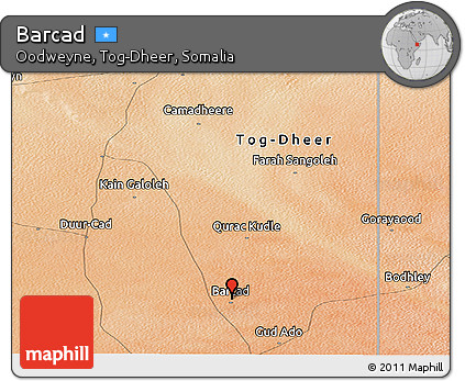 Satellite Panoramic Map of Barcad