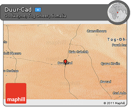 Satellite Panoramic Map of Duur-Cad