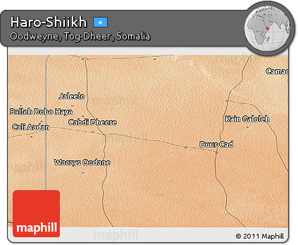 Satellite Panoramic Map of Haro-Shiikh