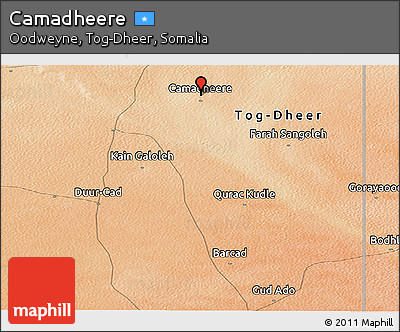 Satellite Panoramic Map of Camadheere