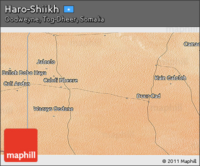 Satellite Panoramic Map of Haro-Shiikh