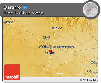 Physical 3D Map of Qararro