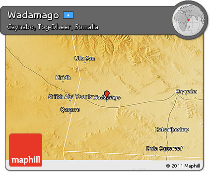 Physical 3D Map of Wadamago