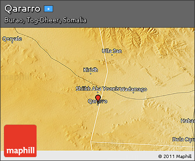 Physical 3D Map of Qararro