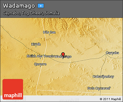 Physical 3D Map of Wadamago