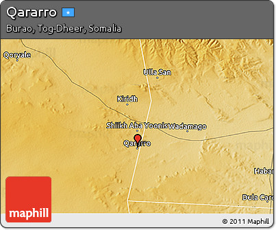 Physical 3D Map of Qararro