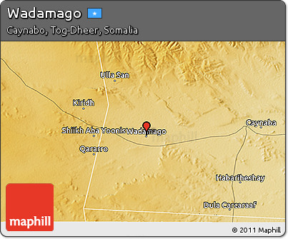 Physical 3D Map of Wadamago