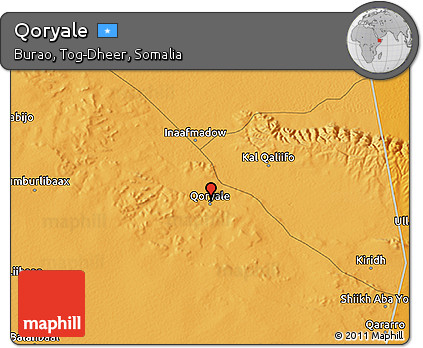 Political 3D Map of Qoryale