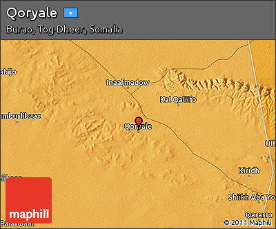 Political 3D Map of Qoryale