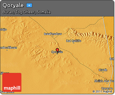 Political 3D Map of Qoryale