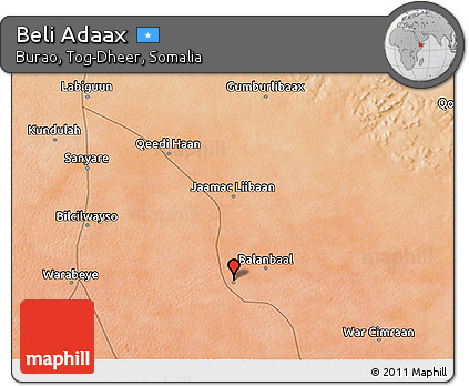 Satellite 3D Map of Beli Adaax