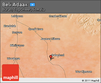 Satellite 3D Map of Beli Adaax