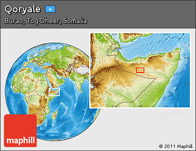 Physical Location Map of Qoryale