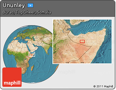 Satellite Location Map of Ununley