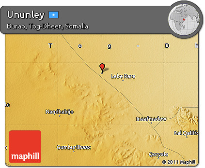 Physical Map of Ununley