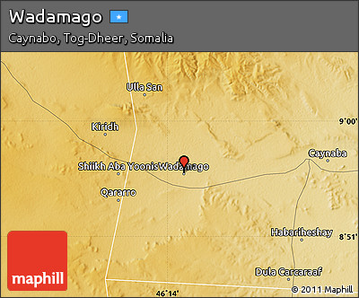 Physical Map of Wadamago