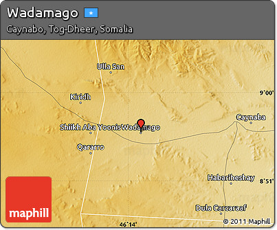 Physical Map of Wadamago