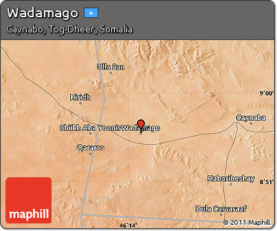 Satellite Map of Wadamago