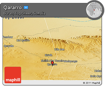 Physical Panoramic Map of Qararro
