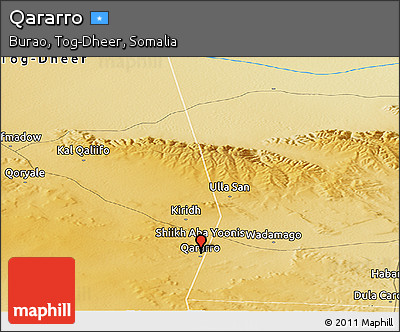 Physical Panoramic Map of Qararro