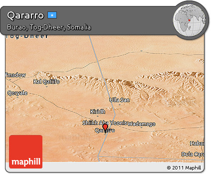 Satellite Panoramic Map of Qararro