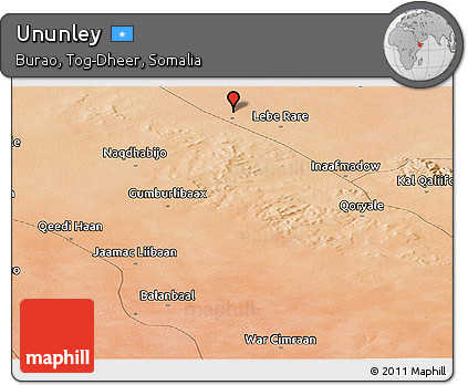 Satellite Panoramic Map of Ununley