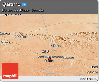 Satellite Panoramic Map of Qararro