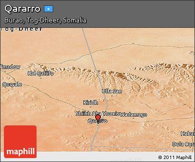 Satellite Panoramic Map of Qararro