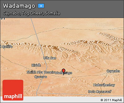 Satellite Panoramic Map of Wadamago