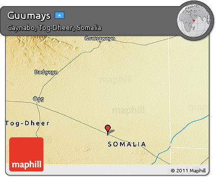 Physical 3D Map of Guumays
