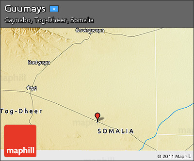Physical 3D Map of Guumays