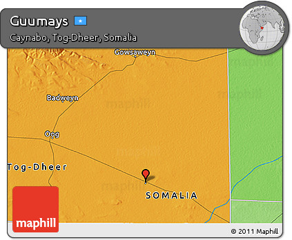 Political 3D Map of Guumays