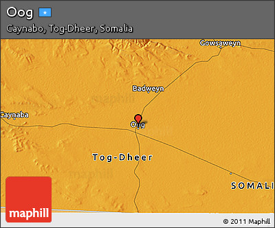 Political 3D Map of Oog