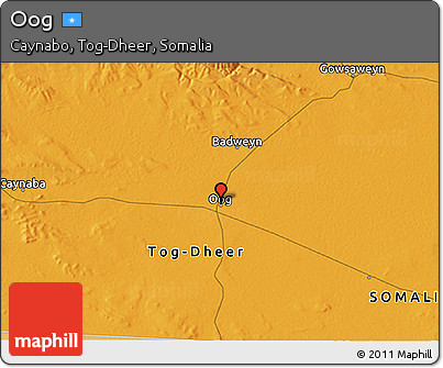 Political 3D Map of Oog