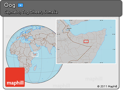 Gray Location Map of Oog