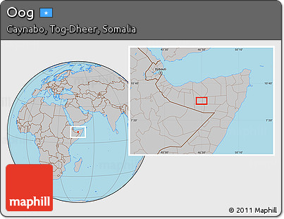 Gray Location Map of Oog