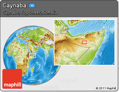 Physical Location Map of Caynaba