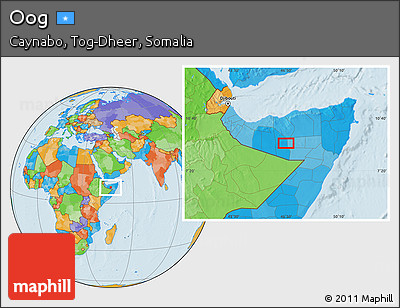 Political Location Map of Oog