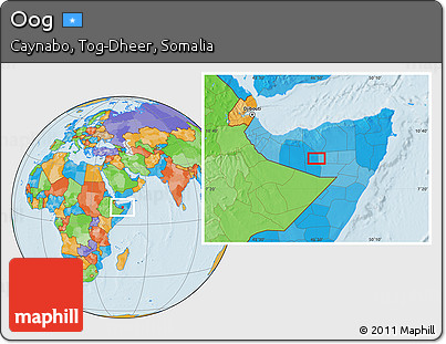 Political Location Map of Oog