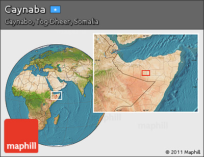 Satellite Location Map of Caynaba