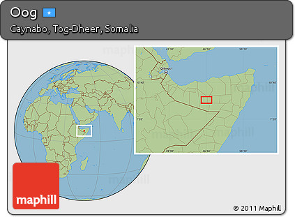 Savanna Style Location Map of Oog