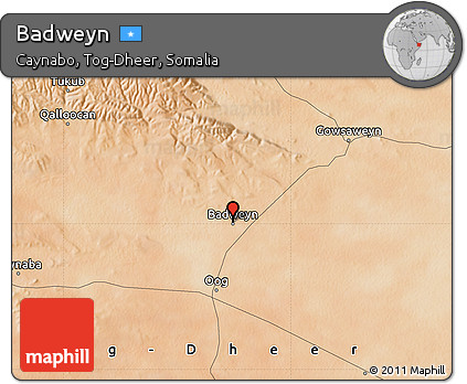 Satellite Map of Badweyn