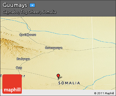 Physical Panoramic Map of Guumays